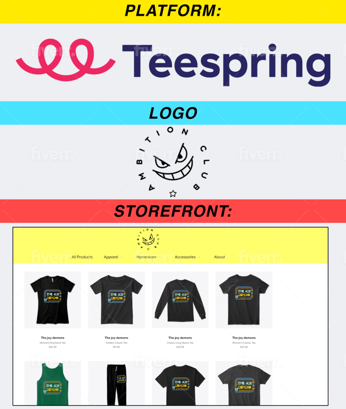 teespring or spreadshirt